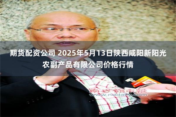 期货配资公司 2025年5月13日陕西咸阳新阳光农副产品有限公司价格行情