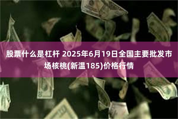 股票什么是杠杆 2025年6月19日全国主要批发市场核桃(新温185)价格行情