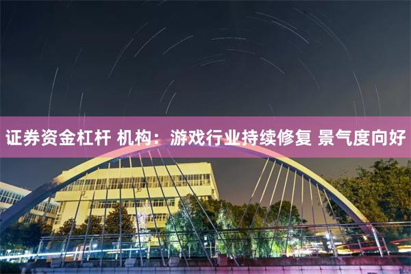 证券资金杠杆 机构：游戏行业持续修复 景气度向好